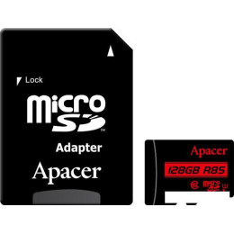 Карта памяти Apacer microSDXC AP128GMCSX10U5-R 128GB (с адаптером)