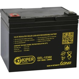 Аккумулятор для ИБП Kiper GEL-12360 (12В/36 А·ч)