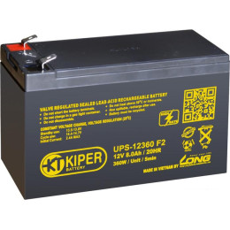 Аккумулятор для ИБП Kiper UPS-12360 F2 (12В/8 А·ч)