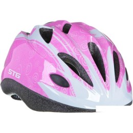 Cпортивный шлем STG HB6-5-D S (р. 48-52, розовый/белый)