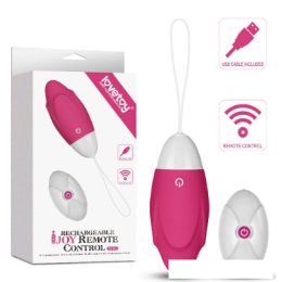 Виброяйцо Lovetoy IJOY Wireless Remote Control Rechargeable Egg (pink)