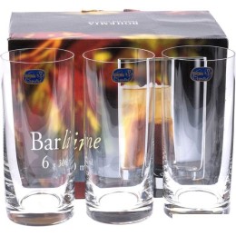 Набор стаканов для воды и напитков Bohemia Crystal Barline 25089/300