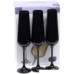Набор бокалов для шампанского Bohemia Crystal Sandra 40728/D4653/200