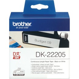 Самоклеящаяся термобумага Brother DK22205 (62 мм, 30.48 м)