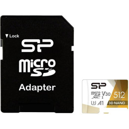 Карта памяти Silicon-Power Superior Pro microSDXC SP512GBSTXDU3V20AB 512GB (с адаптером)