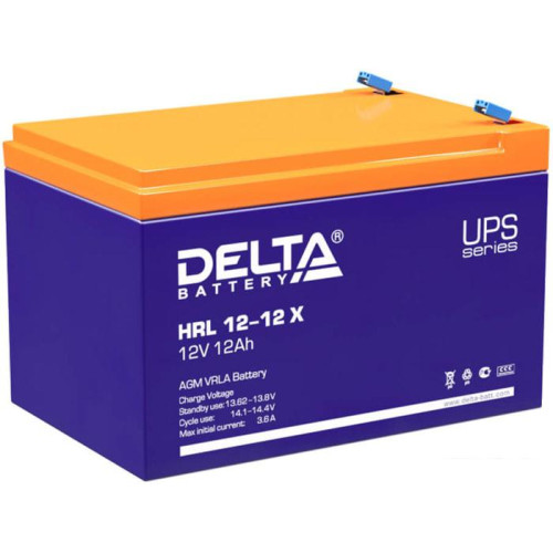 Аккумулятор для ИБП Delta HRL 12-12 X (12В/12 А·ч)