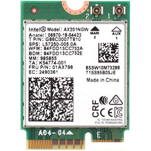 Wi-Fi/Bluetooth адаптер Intel AX201NGW