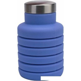 Бутылка Bradex силиконовая складная с крышкой фиолетовый