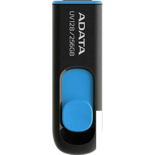 USB Flash A-Data DashDrive UV128 256GB (черный/синий)