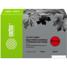 Картридж CACTUS CS-PFI120BK (аналог Canon PFI120BK)
