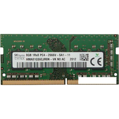 Оперативная память Hynix 8GB DDR4 SODIMM PC3-25600 HMA81GS6DJR8N-XN