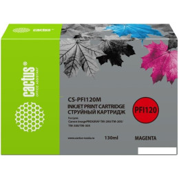 Картридж CACTUS CS-PFI120M (аналог Canon PFI120M)