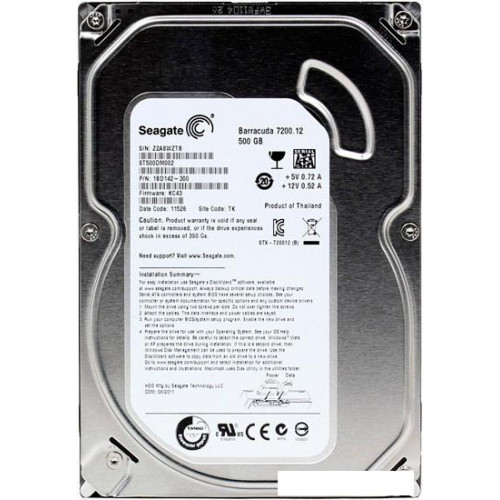 Жесткий диск Seagate Barracuda 7200.12 500GB (ST500DM002)