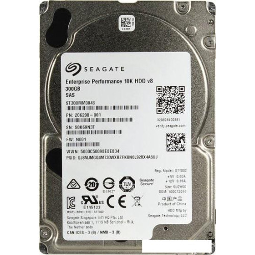 Жесткий диск Seagate Enterprise Performance 10K v.8 300GB [ST300MM0048]