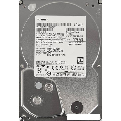 Жесткий диск Toshiba DT01ACA 2TB (DT01ACA200)