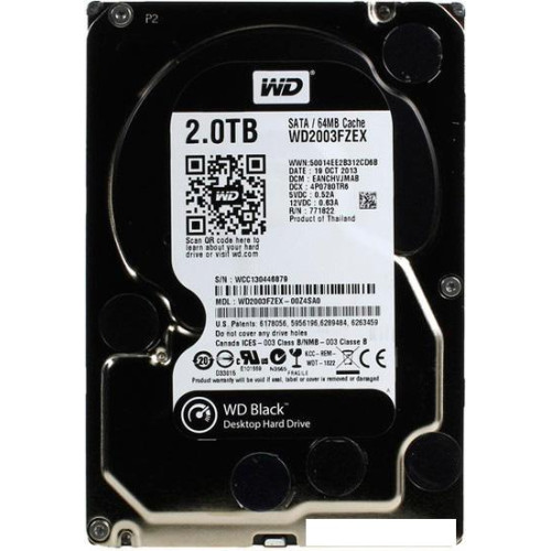 Жесткий диск WD Black 2TB (WD2003FZEX)