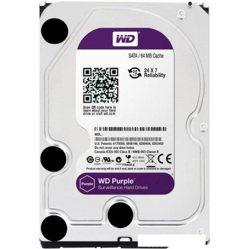 Жесткий диск WD Purple 4TB (WD40PURX)