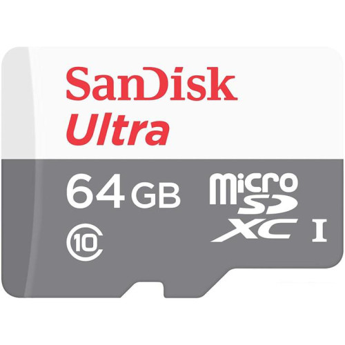 Карта памяти SanDisk Ultra SDSQUNR-064G-GN3MN microSDXC 64GB