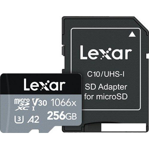Карта памяти Lexar microSDXC LMS1066256G-BNANG 256GB (с адаптером)