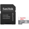 Карта памяти SanDisk Ultra microSDHC SDSQUNR-032G-GN3MA 32GB (с адаптером)