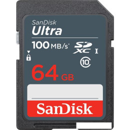 Карта памяти SanDisk Ultra SDXC SDSDUNR-064G-GN3IN 64GB