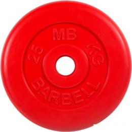 Диск MB Barbell Стандарт 51 мм (1x25 кг, красный)