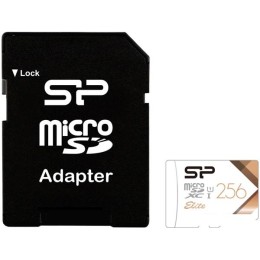 Карта памяти Silicon-Power Elite microSDXC SP256GBSTXBU1V21SP 256GB (с адаптером)