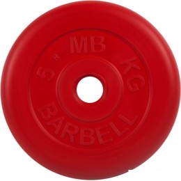 Диск MB Barbell Стандарт 31 мм (1x5 кг, красный)