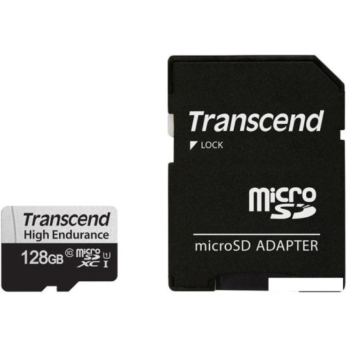 Карта памяти Transcend microSDXC TS128GUSD350V 128GB (с адаптером)