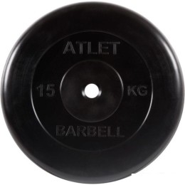Диск MB Barbell Атлет 31 мм (1x15 кг)