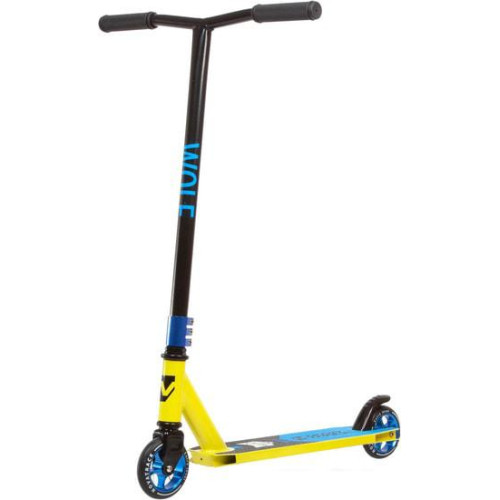 Самокат Novatrack Wolf 110 Alloy 110A.WOLF.BLM21 (лимонный)