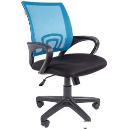 Кресло CHAIRMAN 696 black (голубой)