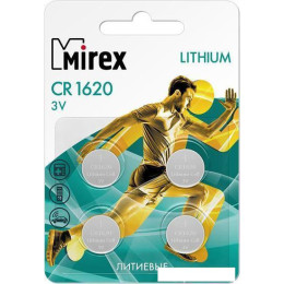 Батарейки Mirex CR1620 литиевая блистер 4 шт. 23702-CR1620-E4