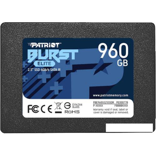 SSD Patriot Burst Elite 960GB PBE960GS25SSDR