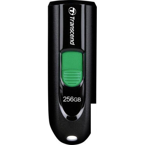 USB Flash Transcend JetFlash 790C 256GB (черный/зеленый)