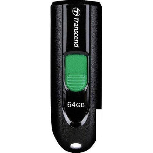 USB Flash Transcend JetFlash 790C 64GB (черный/зеленый)