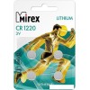 Батарейки Mirex CR1220 литиевая блистер 4 шт. 23702-CR1220-E4