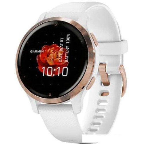 Умные часы Garmin Venu 2S (розовое золото/белый)