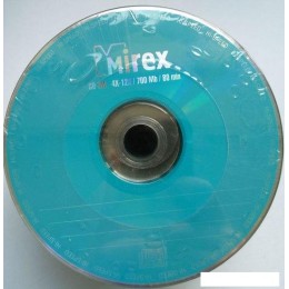 CD-RW диск Mirex 700Mb 12x Mirex в плёнке 50 шт.