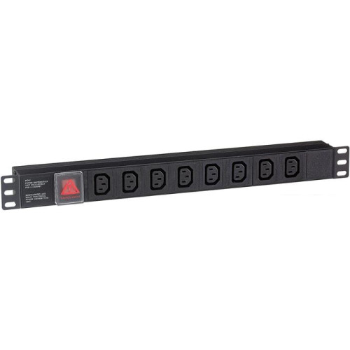 Блок розеток ExeGate ServerPro PDU-19H808 Al-8С13-C14-SW