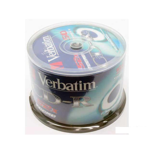 CD-R диск Verbatim 700Mb Verbatim DL Extra Protection 52x CakeBox 50 шт. 043351