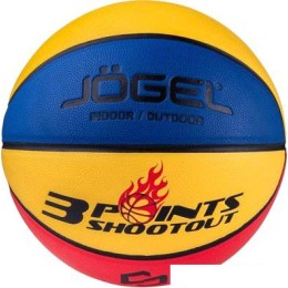 Мяч Jogel Streets 3 Points (7 размер, желтый/синий/красный)