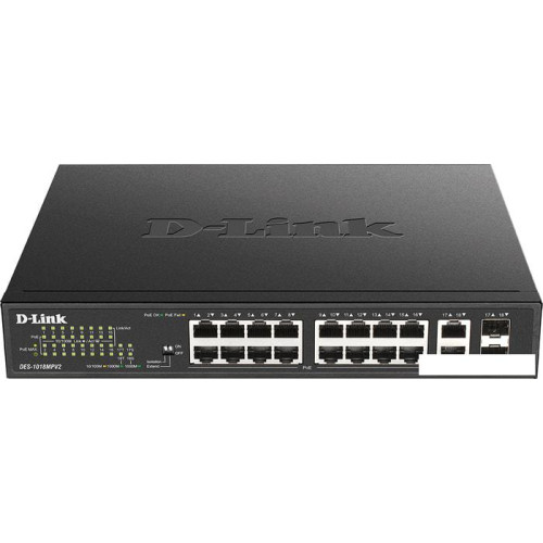 Неуправляемый коммутатор D-Link DES-1018MPV2/A1A