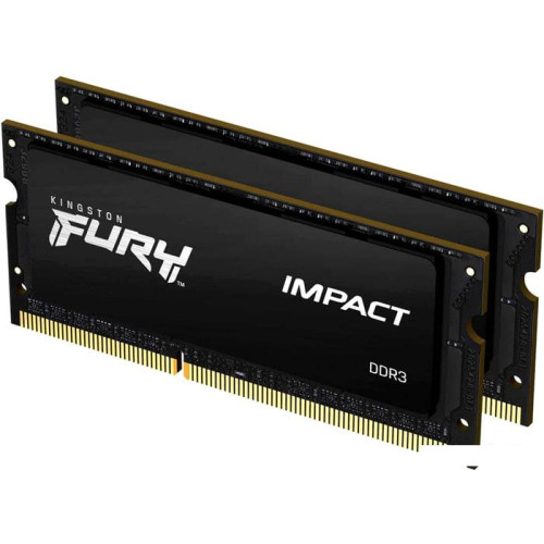 Оперативная память Kingston FURY Impact 2x8GB DDR3 SODIMM PC3-14900 KF318LS11IBK2/16