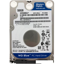 Жесткий диск WD Blue 500GB WD5000LPZX