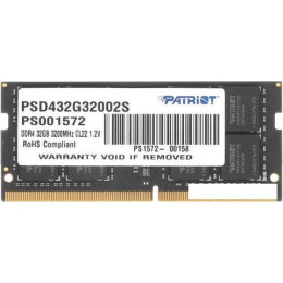 Оперативная память Patriot Signature Line 32GB DDR4 SODIMM PSD432G32002S