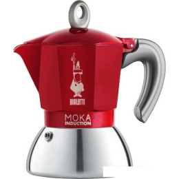 Гейзерная кофеварка Bialetti New moka induction (2 порции, красный)