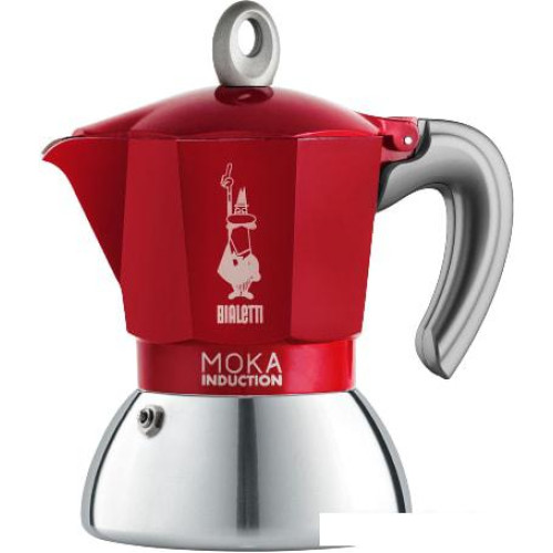 Гейзерная кофеварка Bialetti New moka induction (2 порции, красный)