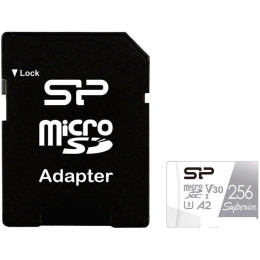 Карта памяти Silicon-Power Superior microSDXC SP256GBSTXDA2V20SP 256GB (с адаптером)