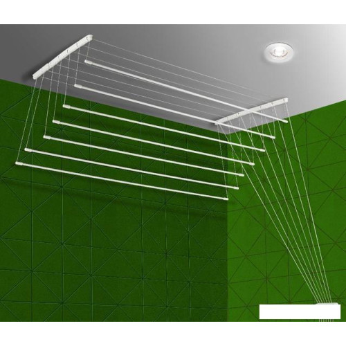 Сушилка для белья Comfort Alumin потолочная 7 стержней алюминий 250 см